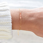 Elegant Sunstone Bracelet • Dainty Crystal / Gemstone Bracelet • Minimalist Boho Jewelry • Mother's Day Gift