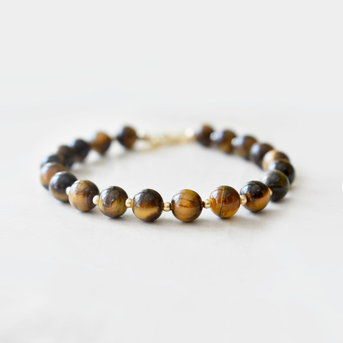 Tiger's Eye Bracelet • Embrace Confidence & Stay Grounded • Genuine Gemstone Jewelry for Women • Adjustable Length