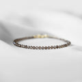 Dainty Smoky Quartz Gemstone Bracelet • Stability • Grounding • Personal Growth • Genuine Crystal Jewelry • Dainty & Delicate