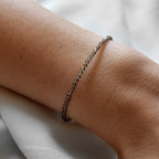 Dainty Smoky Quartz Gemstone Bracelet • Stability • Grounding • Personal Growth • Genuine Crystal Jewelry • Dainty & Delicate