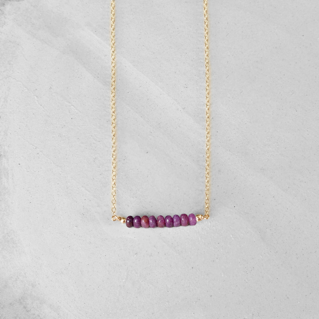 Lepidolite Necklace • Empath Protection Stones • Crystals for Stress and Transition • Alternative Libra Birthstone