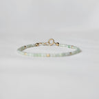 Natural Jade Bracelet • Healing Gemstones • Harmony, Prosperity, Good Luck • Dainty Beaded Bracelet • Elegant Crystal Jewelry for Women
