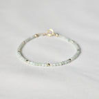 Natural Jade Bracelet • Healing Gemstones • Harmony, Prosperity, Good Luck • Dainty Beaded Bracelet • Elegant Crystal Jewelry for Women