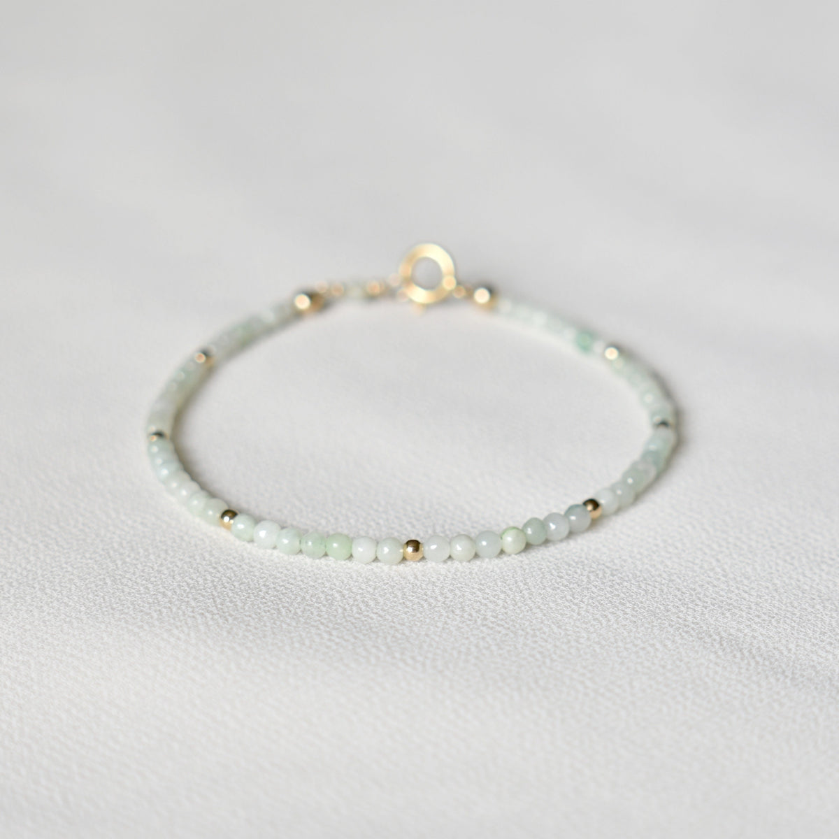Natural Jade Bracelet • Healing Gemstones • Harmony, Prosperity, Good Luck • Dainty Beaded Bracelet • Elegant Crystal Jewelry for Women