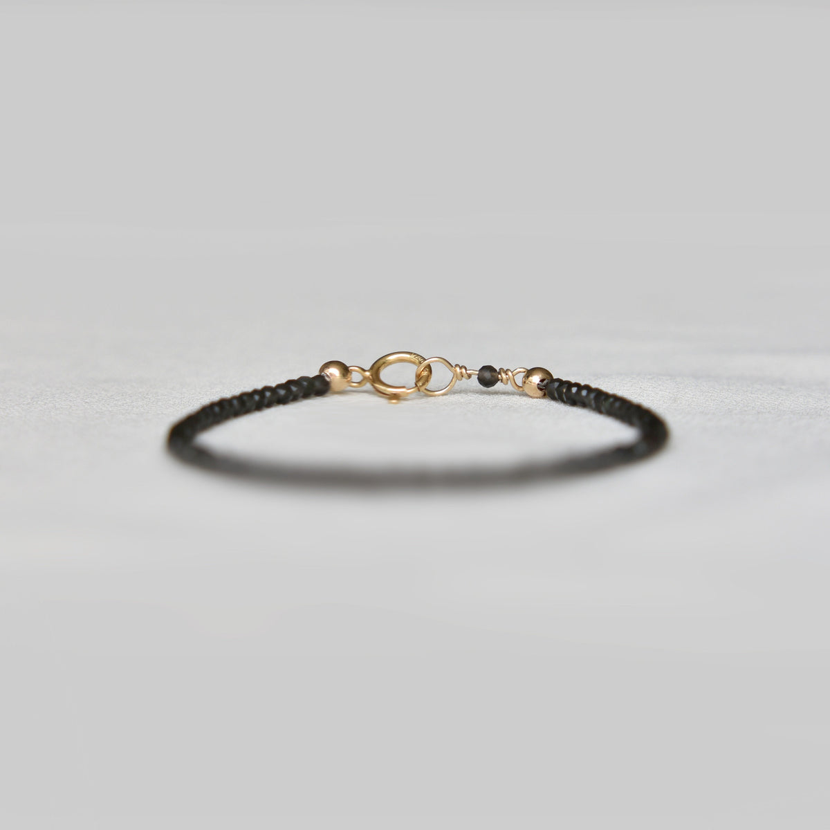 Dainty Obsidian Gemstone Bracelet • Genuine Crystal Jewelry • Dainty & Delicate