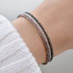 Dainty Obsidian Gemstone Bracelet • Genuine Crystal Jewelry • Dainty & Delicate