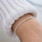 Minimalist Accent Bracelet • Tiny Metal Bead Bracelet • Layering Bracelet • Stacking Bracelet • Gold, Sterling Silver, or Rose Gold