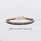 Dainty Blue Goldstone Gemstone Bracelet • Fire Sign Bracelet • Jewelry for Aries • Genuine Crystal Jewelry • Dainty & Delicate