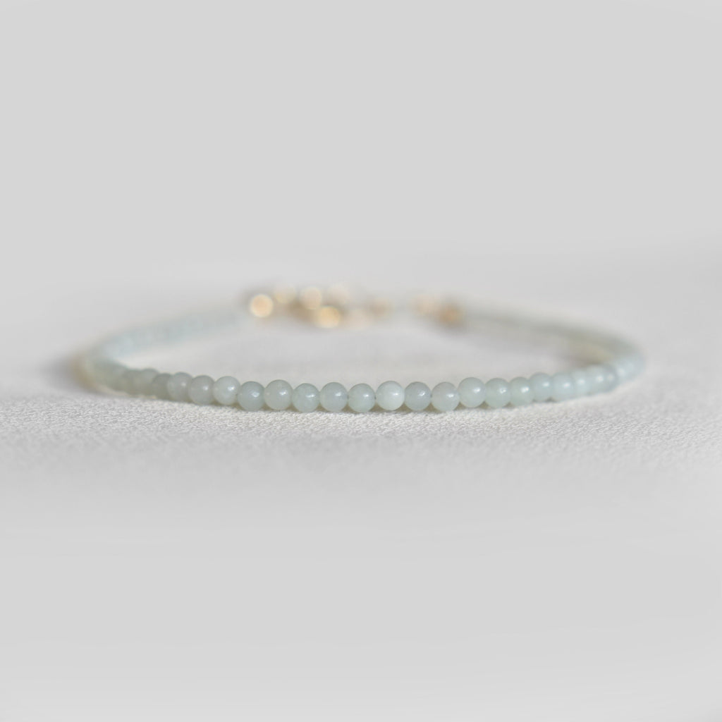 Dainty Amazonite Gemstone Bracelet • Speak Your Truth & Soothe the Spirit • Natural Gemstone Bracelet