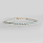 Dainty Amazonite Gemstone Bracelet • Speak Your Truth & Soothe the Spirit • Natural Gemstone Bracelet