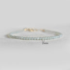 Dainty Amazonite Gemstone Bracelet • Speak Your Truth & Soothe the Spirit • Natural Gemstone Bracelet