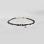 Dainty Smoky Quartz Gemstone Bracelet • Stability • Grounding • Personal Growth • Genuine Crystal Jewelry • Dainty & Delicate