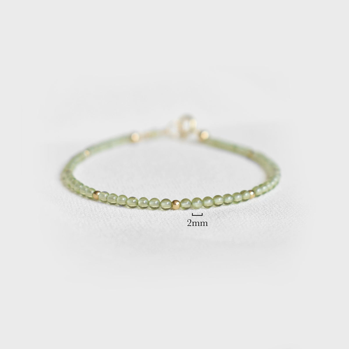 Delicate Peridot Gemstone Bracelet • August Birthstone • Leo Birthday Gift • Genuine Gemstone Jewelry for Women • Dainty & Elegant