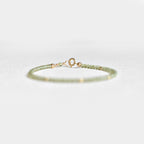 Delicate Peridot Gemstone Bracelet • August Birthstone • Leo Birthday Gift • Genuine Gemstone Jewelry for Women • Dainty & Elegant