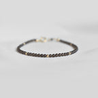 Dainty Smoky Quartz Gemstone Bracelet • Stability • Grounding • Personal Growth • Genuine Crystal Jewelry • Dainty & Delicate