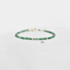 Natural Jade Bracelet • Healing Gemstones • Harmony, Prosperity, Good Luck • Dainty Beaded Bracelet • Elegant Crystal Jewelry for Women