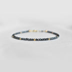 Hematite Crystal Bracelet • Dainty Delicate Gemstone Jewelry for Women • Protection Bracelet • Healing Properties • Genuine Stone