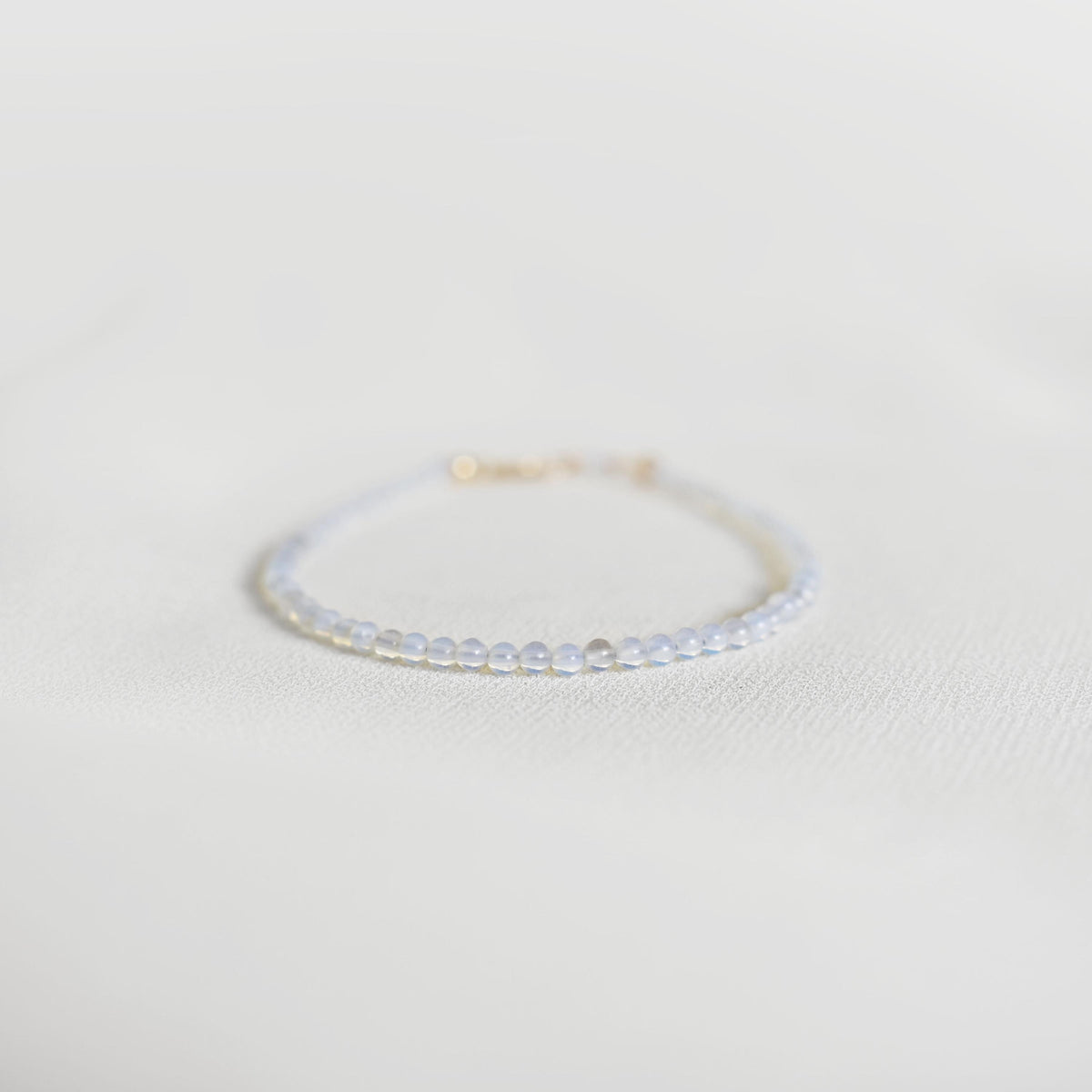 Opalite Bracelet • Dainty Gemstone Jewelry • June Birthstone Gift • Minimalist Crystal Bracelet • Calming Energy Handmade Piece
