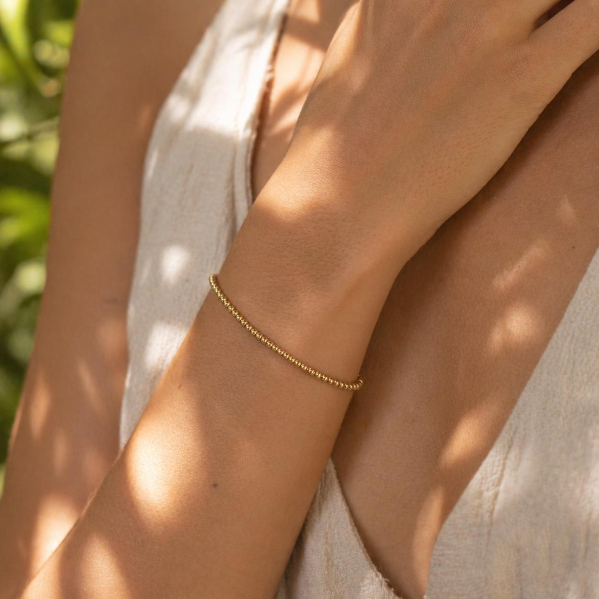 Minimalist Accent Bracelet • Tiny Metal Bead Bracelet • Layering Bracelet • Stacking Bracelet • Gold, Sterling Silver, or Rose Gold