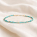 Turquoise Gemstone Bracelet • December Birthstone Jewelry • Dainty, Delicate Crystal Bracelet • Protection, Communication, Inner Calm