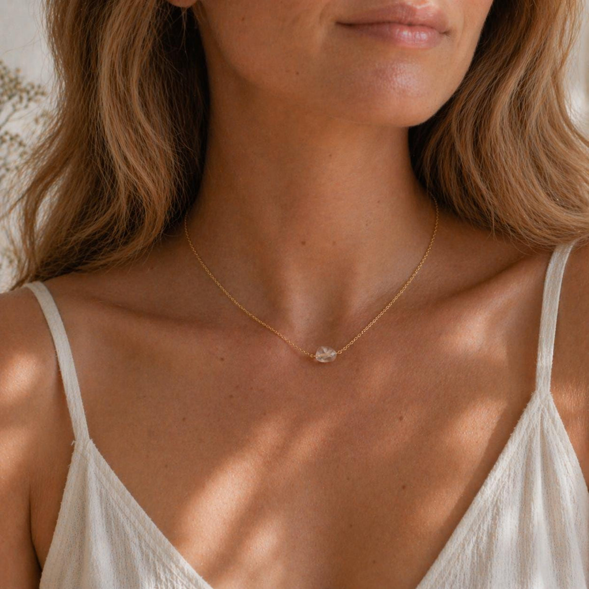 Custom Stone / Crystal Necklace • Dainty & Delicate • Design Your Own • Birthstone Necklace • Crystal Jewelry for Women • Mother's Day Gift