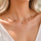 Personalized Birthstone Dewdrop Necklace • Dainty & Delicate • Design Your Own • Birthstone Necklace • Crystal Jewelry for Women