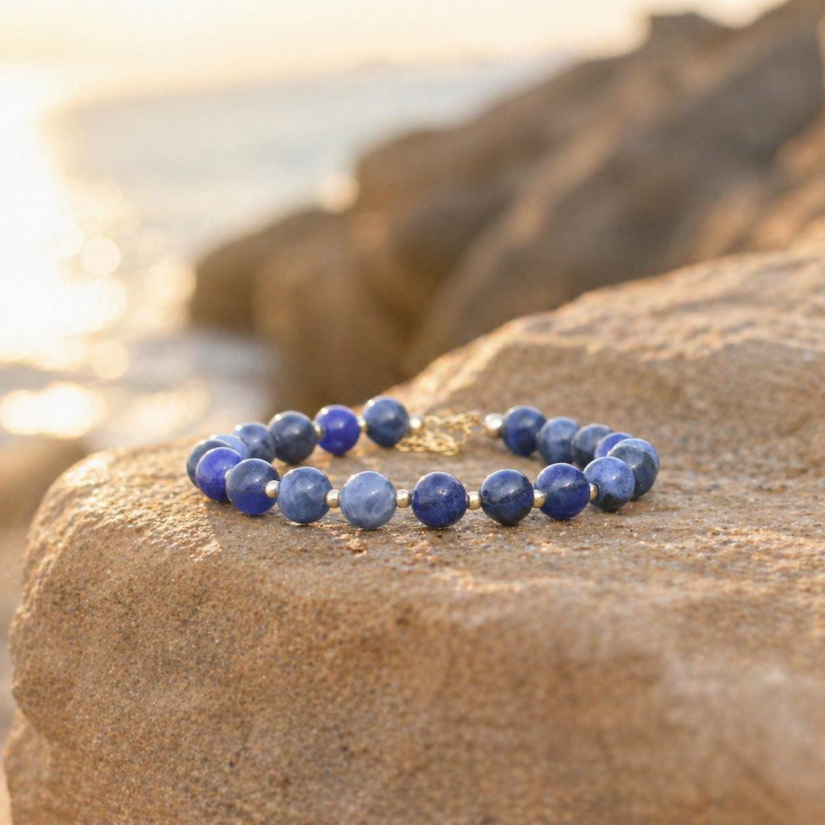 Sapphire Gemstone Bracelet • September Birthstone Jewelry for Women • Adjustable Length Bracelet • Birthday Gift for Virgo or Libra