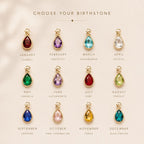 Sweet Sixteen Birthstone Necklace | Personalized 16th Birthday Gift | Gold Birthstone Necklace for Daughter, Granddaughter or Niece