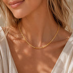 Natural Citrine Necklace, 4mm Citrine Gemstone Necklace, November Birthstone Jewelry, Minimalist Beaded Necklace, Gold Filled Necklace