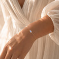 Ethereal Moonstone Bracelet, Gold Filled, June Birthstone, Minimalist Bridal Jewelry