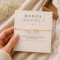 Bonus Mom Bracelet Gift for Stepmom, Meaningful Gemstone Bracelet, Bonus Mom Jewelry, Thank You Gift for Bonus Mom, Mother’s Day Gift
