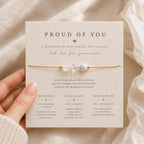 Proud of You Necklace, Graduation Gift for Her, Encouragement Gift, Self Love Jewelry, Gift for Daughter, Sister, Best Friend