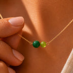 Carry Me With You Necklace – Long Distance Friendship Gift, Best Friend Two Birthstone Necklace, Distance Jewelry for Sister or Daughter