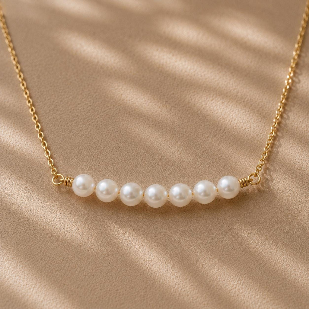 Year After Year Pearl Necklace, Anniversary Gift for Wife, One Pearl for Every Year Together, Custom Pearl Necklace