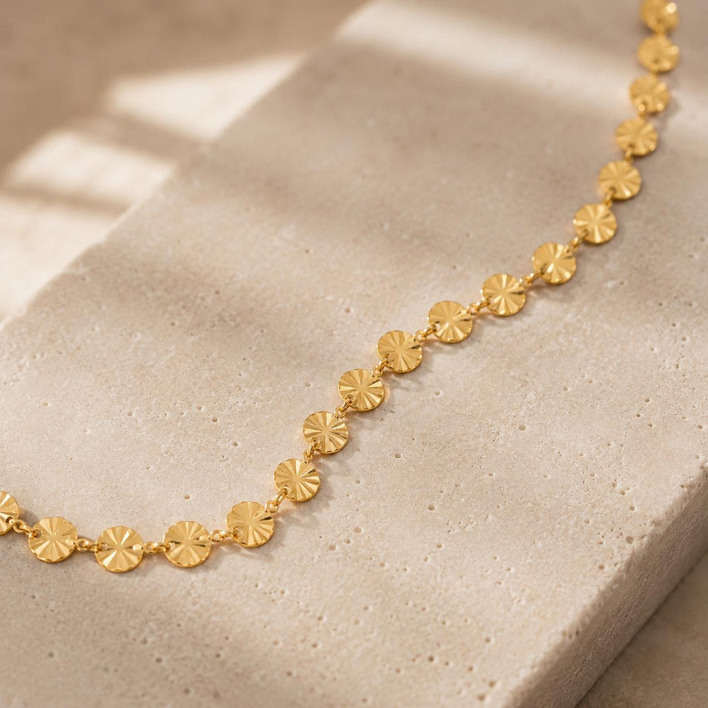 SOLEIL Necklace | Sunburst Chain Necklace, Dainty Gold or Silver Necklace, Minimalist Layering Necklace, Everyday Jewelry, Gift for Her