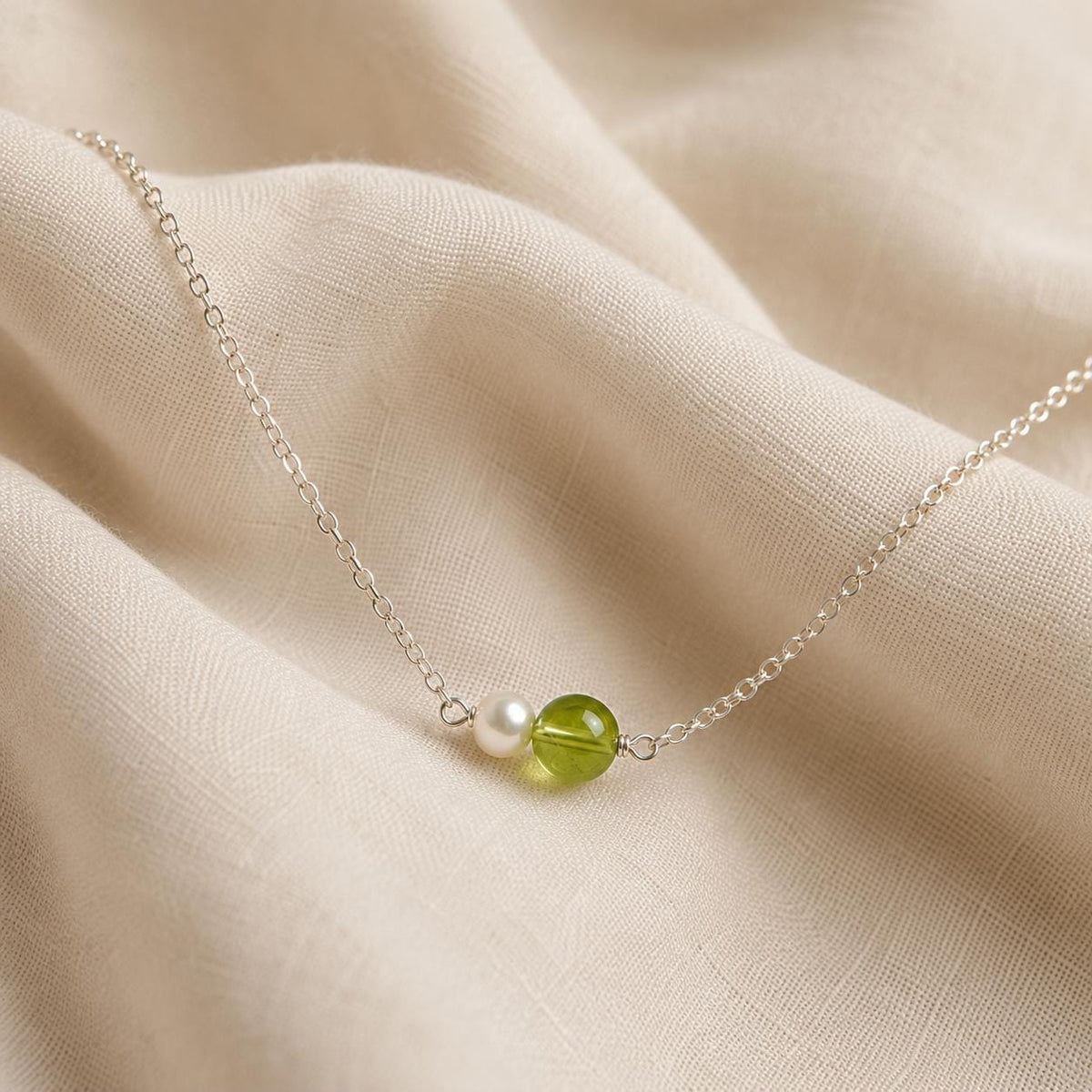Custom Two Stone Necklace, Mother Daughter Necklace, Minimalist Birthstone Necklace, Friendship Necklace, Personalized Jewelry
