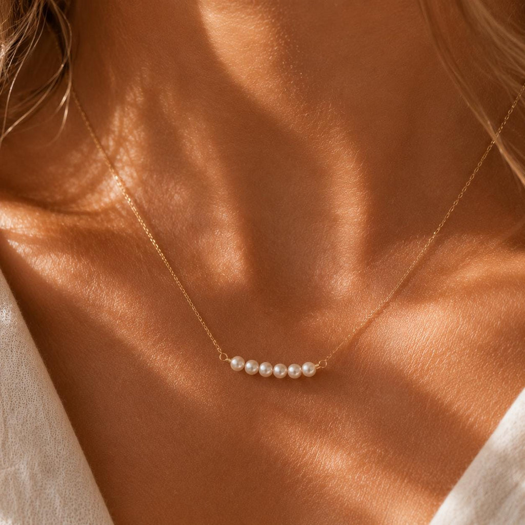 Year After Year Pearl Necklace, Anniversary Gift for Wife, One Pearl for Every Year Together, Custom Pearl Necklace