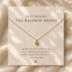 Rainbow Bridge Pet Memorial Necklace, Forever My Friend, Dog Loss Gift, Cat Memorial Jewelry, Pet Sympathy Gift, Pet Loss Gift