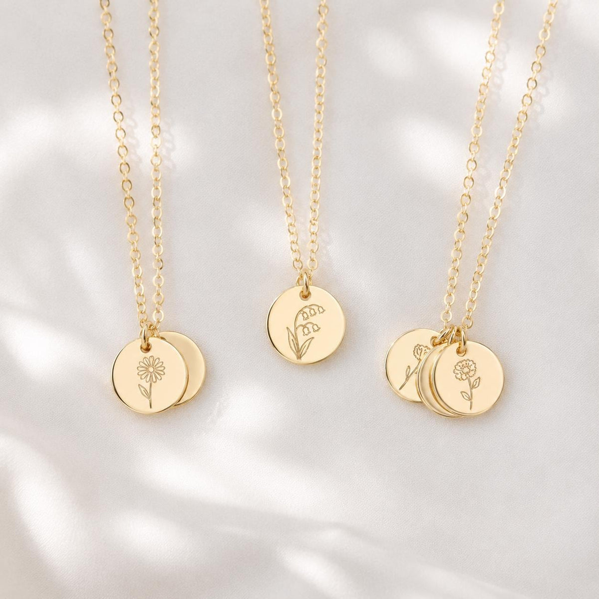 Birth Flower Memorial Necklace, The Love Remains, Personalized Remembrance Gift, Sympathy Gift, In Loving Memory Necklace, Loss of Loved One