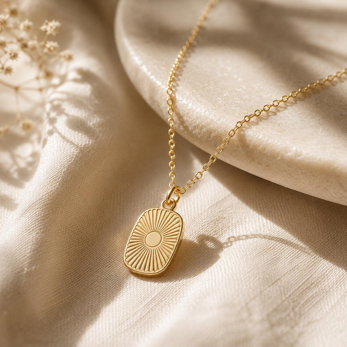 In Every Sunrise Necklace, Memorial Sunburst Pendant, Sympathy Gift for Loss of Loved One, Remembrance Jewelry, Bereavement Gift