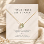 Your First White Coat Necklace | Medical School Graduation Gift | Future Doctor Gift | Nursing Student Gift