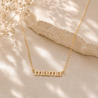 Mama Necklace, Gold Minimalist Mom Necklace, Mother's Day Gift, Dainty Gold Necklace for Mom, New Mom Gift, Gift for Mama