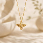 Gold Bee Necklace, Dainty Bee Charm Necklace for Women, Cute Bee Pendant, Bee Lover Gift, Nature Inspired Jewelry, Handmade Gift for Her