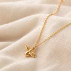 Gold Bee Necklace, Dainty Bee Charm Necklace for Women, Cute Bee Pendant, Bee Lover Gift, Nature Inspired Jewelry, Handmade Gift for Her