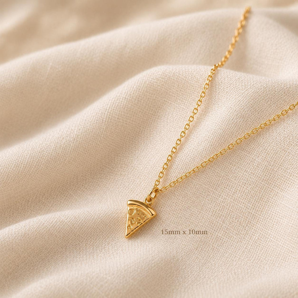 You Stole a Pizza My Heart Necklace | Waterproof Gold Pizza Slice Necklace | Pizza Lover Gift | Funny Best Friend Gift | Foodie Jewelry