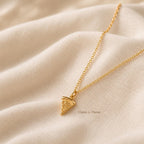 You Stole a Pizza My Heart Necklace | Waterproof Gold Pizza Slice Necklace | Pizza Lover Gift | Funny Best Friend Gift | Foodie Jewelry