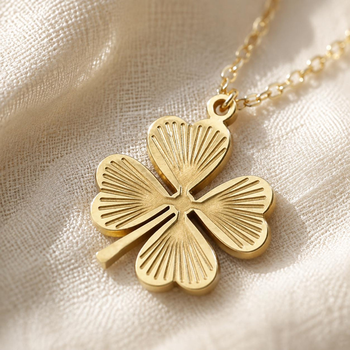 Four Leaf Clover Necklace, A Little Luck Necklace, Good Luck Gift, New Beginnings Jewelry, Graduation Gift, Lucky Charm Necklace