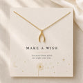 Wishbone Necklace, Make a Wish Necklace, Good Luck Gift, Encouragement Gift, Graduation Necklace, New Beginnings Jewelry, Gift for Her
