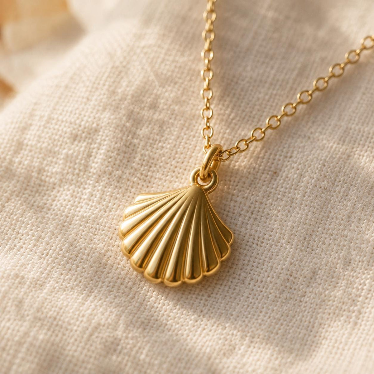 Seashell Necklace, Shaped by the Sea Necklace, Gold Shell Necklace, Encouragement Gift for Her, Coastal Jewelry, Meaningful Gift