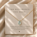 Teacher Appreciation Necklace, The Difference You Made, Thank You Teacher Gift, End of Year Teacher Gift, Mentor Gift, Teacher Necklace